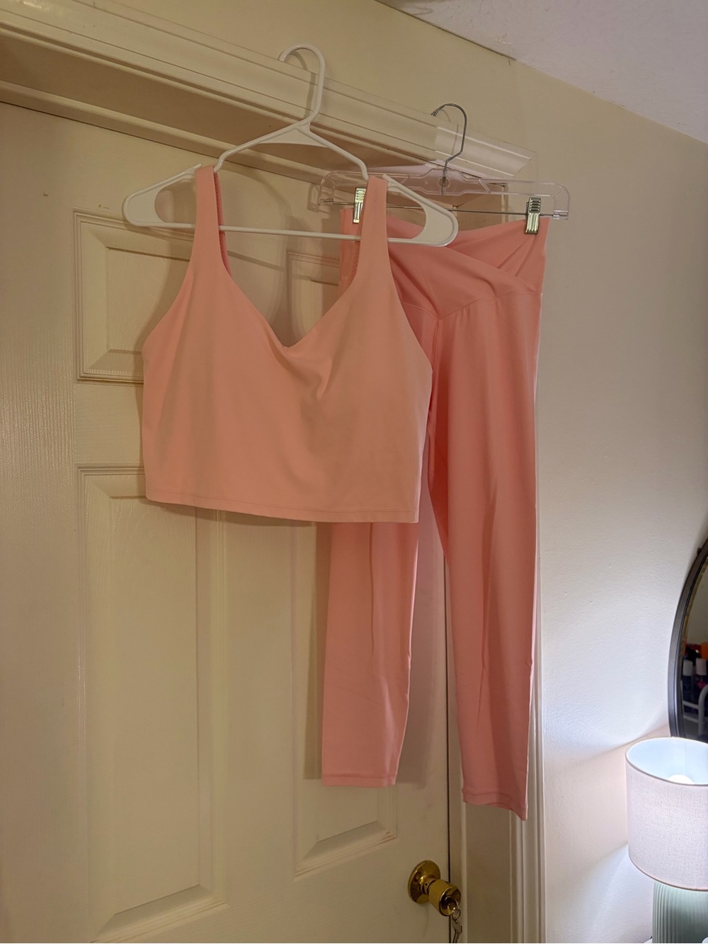Aerie Light Pink Longline Scoop Sports Bra - Picture 2 of 2